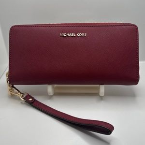 MICHAEL KORS Maroon Wallet